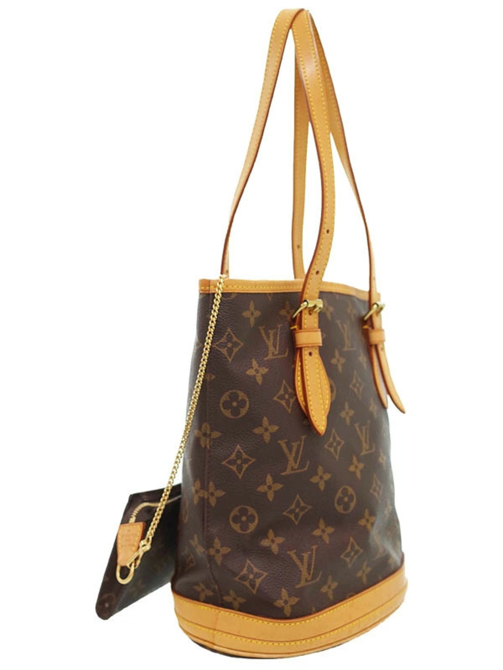Louis Vuitton Bag Bucket Monogram Shoulder Brown